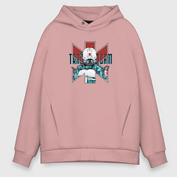 Толстовка оверсайз мужская Traumateam, цвет: пыльно-розовый