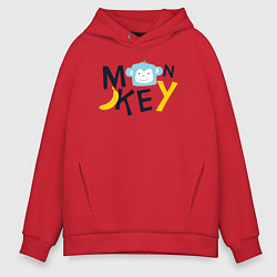 Мужское худи оверсайз Banana monkey