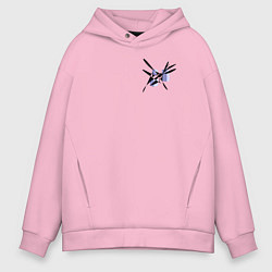 Толстовка оверсайз мужская Shadow fall, цвет: светло-розовый