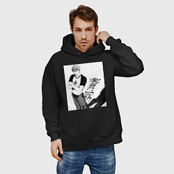 Толстовка оверсайз мужская Эйкити Онидзука учитель, цвет: черный — фото 2