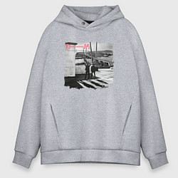 Толстовка оверсайз мужская Depeche Mode - Vladivostok fan club, цвет: меланж