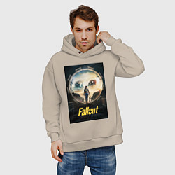 Толстовка оверсайз мужская Fallout - Lucy MacLean, цвет: миндальный — фото 2