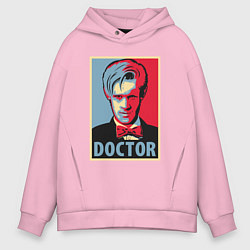 Толстовка оверсайз мужская Doctor, цвет: светло-розовый
