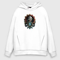 Толстовка оверсайз мужская Адептус Warhammer, цвет: белый