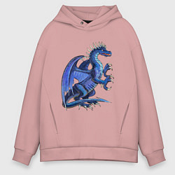 Мужское худи оверсайз Azure dragon