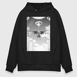 Толстовка оверсайз мужская О моём перерождении в слизь Римуру Темпест князь т, цвет: черный