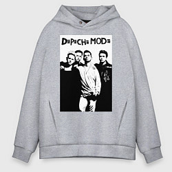 Толстовка оверсайз мужская Depeche mode all, цвет: меланж