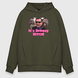 Мужское худи оверсайз Michael Scott its Breatney B*tch - the office