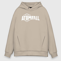 Толстовка оверсайз мужская Atomfall logo, цвет: миндальный