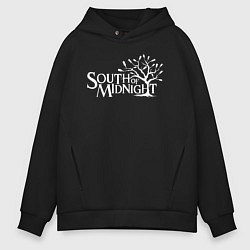 Толстовка оверсайз мужская South of midnight logo, цвет: черный