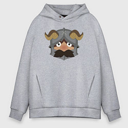 Толстовка оверсайз мужская Сенши - подземелье вкусностей, цвет: меланж
