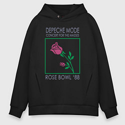 Толстовка оверсайз мужская Depeche Mode - Rose Bowl 88, цвет: черный