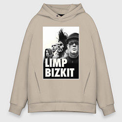 Толстовка оверсайз мужская Limp Bizkit all, цвет: миндальный