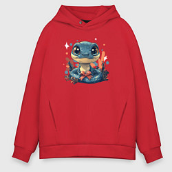 Толстовка оверсайз мужская Змайка, цвет: красный