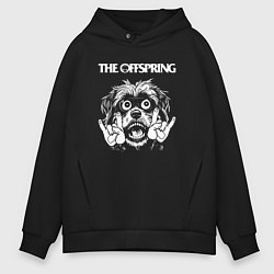 Толстовка оверсайз мужская The Offspring rock dog, цвет: черный