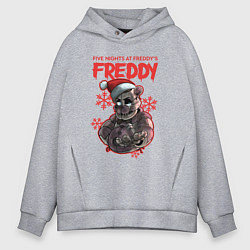 Толстовка оверсайз мужская Five Nights at Freddys - Freddy, цвет: меланж