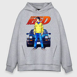 Толстовка оверсайз мужская Такуми & АЕ86, цвет: меланж