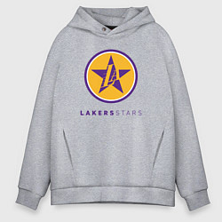 Толстовка оверсайз мужская Lakers stars, цвет: меланж