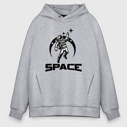 Толстовка оверсайз мужская Space mood, цвет: меланж