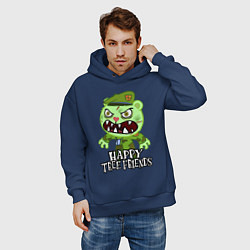 Толстовка оверсайз мужская Angry - Flippy, цвет: тёмно-синий — фото 2
