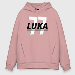 Толстовка оверсайз мужская 77 Luka, цвет: пыльно-розовый