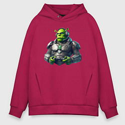 Толстовка оверсайз мужская G2 esports team - cyber Shrek, цвет: маджента