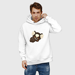 Толстовка оверсайз мужская Marmoset PK XD, цвет: белый — фото 2