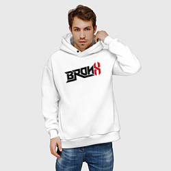 Толстовка оверсайз мужская USA Bronx, цвет: белый — фото 2