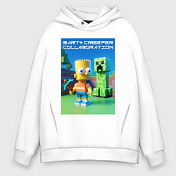 Мужское худи оверсайз Bart and Creeper - collaboration ai art