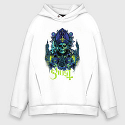 Толстовка оверсайз мужская Ghost Papa Of The World, цвет: белый