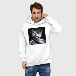 Толстовка оверсайз мужская Denzel curry, цвет: белый — фото 2