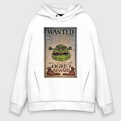 Толстовка оверсайз мужская Разыскивается огр, цвет: белый