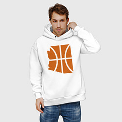 Толстовка оверсайз мужская Arizona - Phoenix Suns, цвет: белый — фото 2