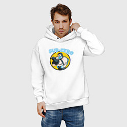 Толстовка оверсайз мужская Sub-zero fighter, цвет: белый — фото 2