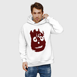 Толстовка оверсайз мужская Изгой - Уилсон, цвет: белый — фото 2