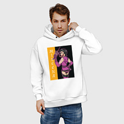 Толстовка оверсайз мужская Mileena fighter, цвет: белый — фото 2