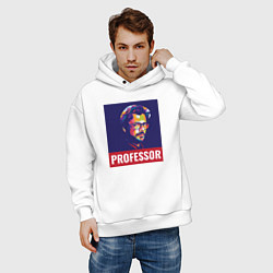 Толстовка оверсайз мужская Professor, цвет: белый — фото 2