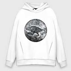 Толстовка оверсайз мужская Путешествие в Ригу, цвет: белый