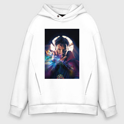 Толстовка оверсайз мужская Стрэндж, цвет: белый