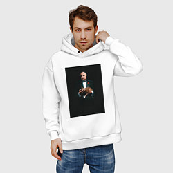 Толстовка оверсайз мужская Дон Корлеоне, цвет: белый — фото 2