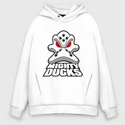 Толстовка оверсайз мужская HC Anaheim Ducks, цвет: белый