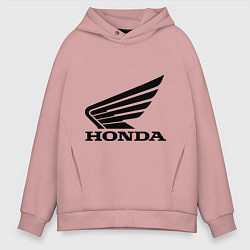 Толстовка оверсайз мужская Honda Motor, цвет: пыльно-розовый