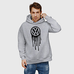 Толстовка оверсайз мужская Volkswagen, цвет: меланж — фото 2