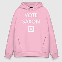 Толстовка оверсайз мужская Vote Saxon, цвет: светло-розовый
