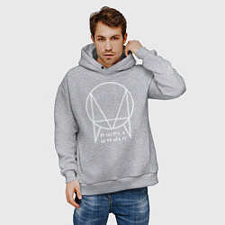 Толстовка оверсайз мужская OWSLA, цвет: меланж — фото 2