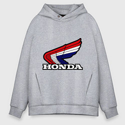 Толстовка оверсайз мужская Honda, цвет: меланж