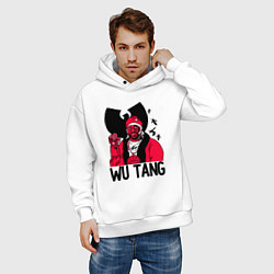 Толстовка оверсайз мужская Wu-Tang Clan: Street style, цвет: белый — фото 2