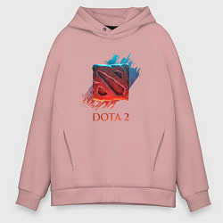 Толстовка оверсайз мужская Dota 2 Shadows, цвет: пыльно-розовый