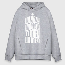 Толстовка оверсайз мужская Talk Whovian To Me, цвет: меланж