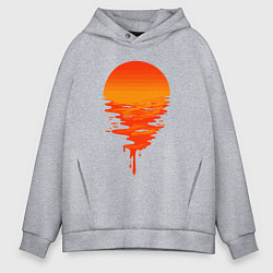 Толстовка оверсайз мужская Sunset, цвет: меланж